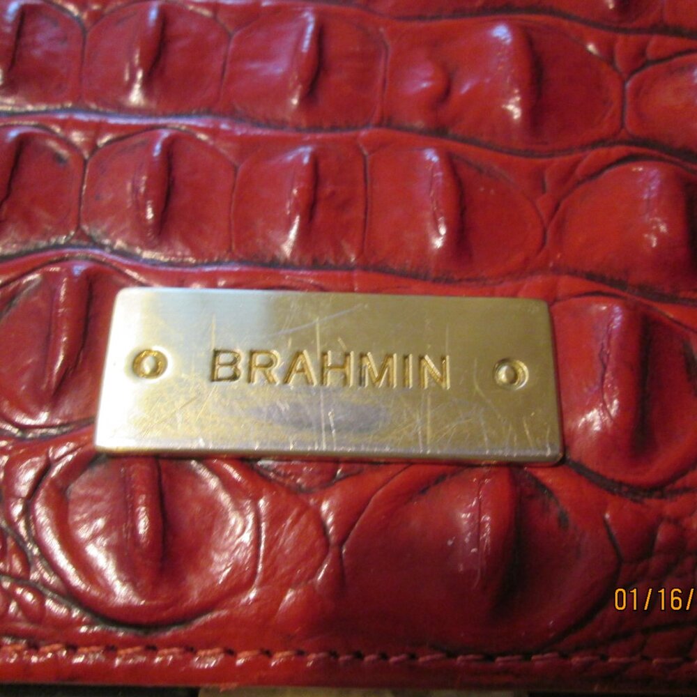 Brahmin Raspberry Melbourne Leather Protective Sh… - image 2